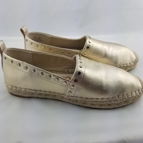 Sam Edelman | Koda Gold Studded Espadrille Loafer - Picture 3 of 10